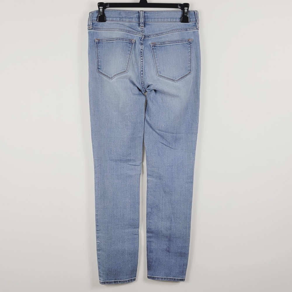 J.Crew Factory Mid Rise Stretch Skinny Jeans Blue Size - Picture 4 of 6